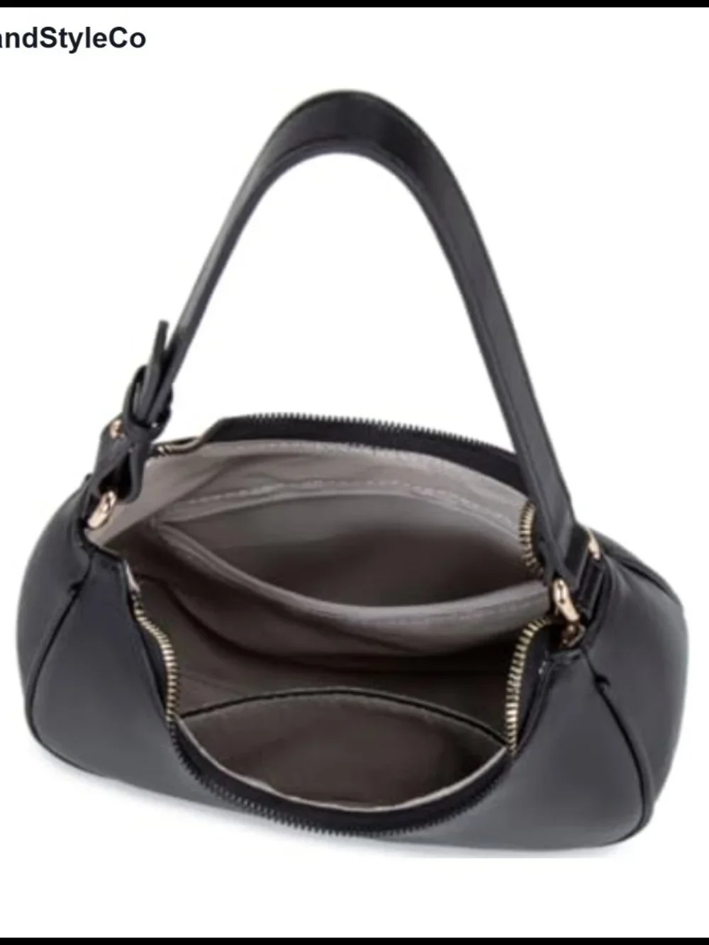 Crescent Hobo Shoulder Bag Women PU Leather Mini Clutch Purse Tote Handbag